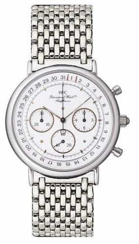 IWC Portofino Chronograph MecaQuartz Stainless Steel / White / Bracelet IW3731-06 (IW373106)